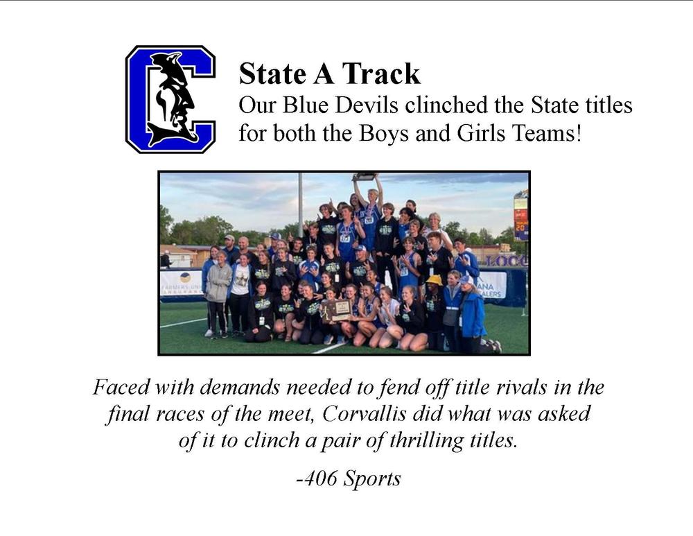 State Track 1st place