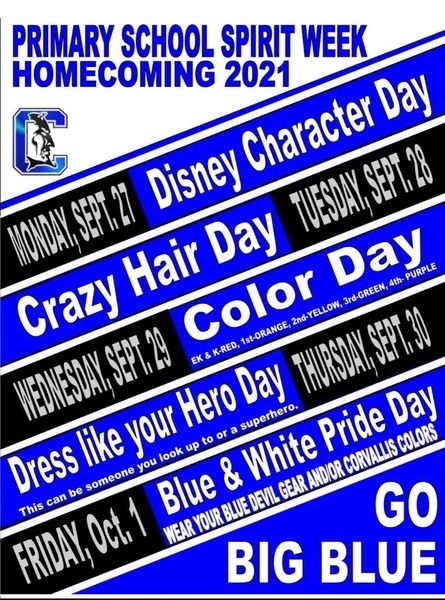 primary school dress up days poster