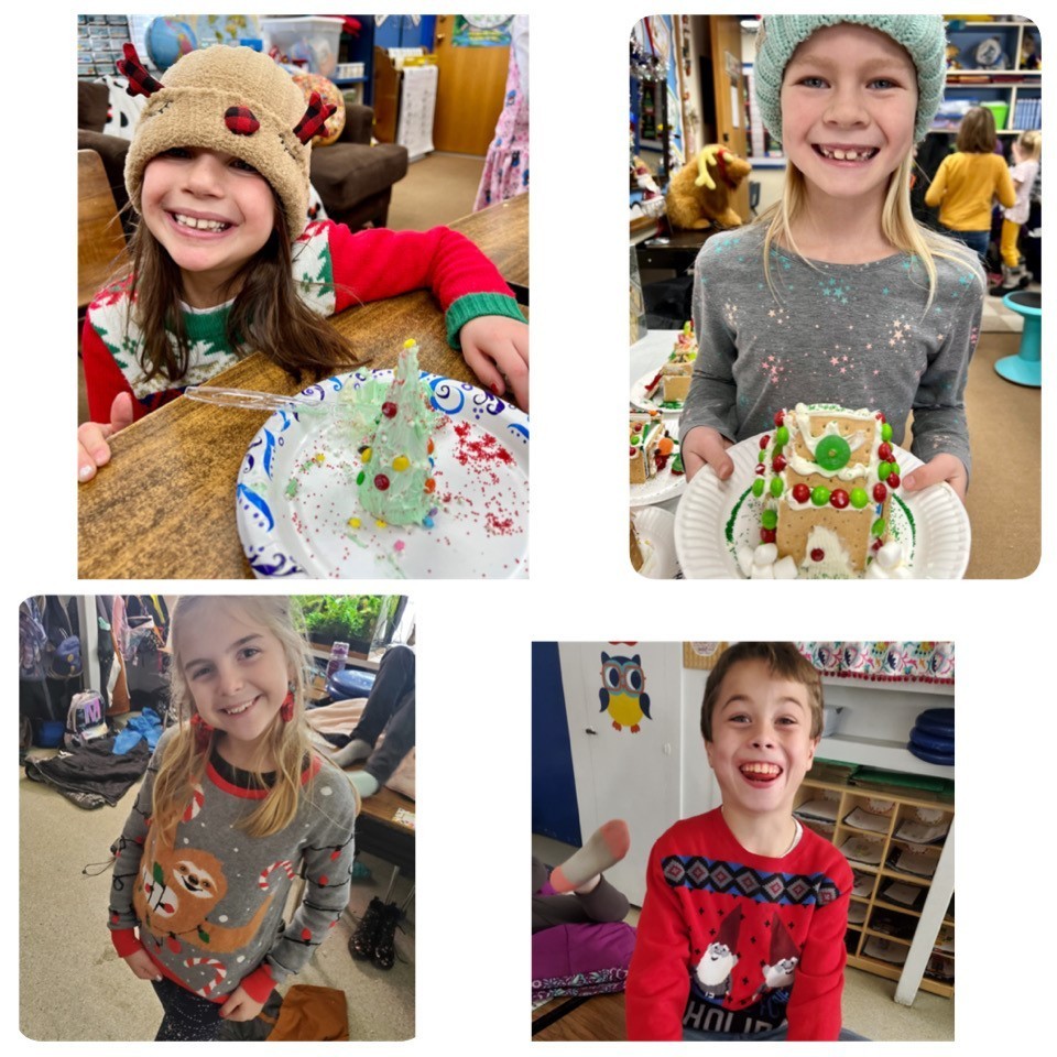 Students got in on the Ugly Sweater fun