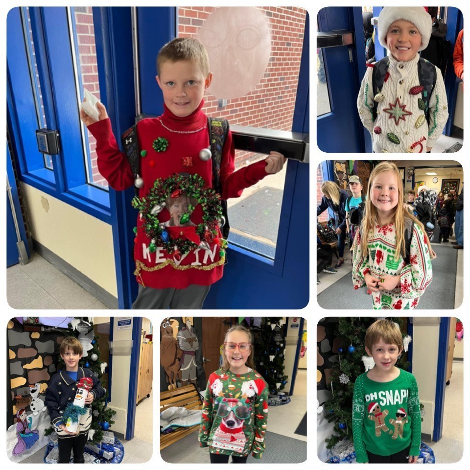 Students in their Ugly Sweater Attire